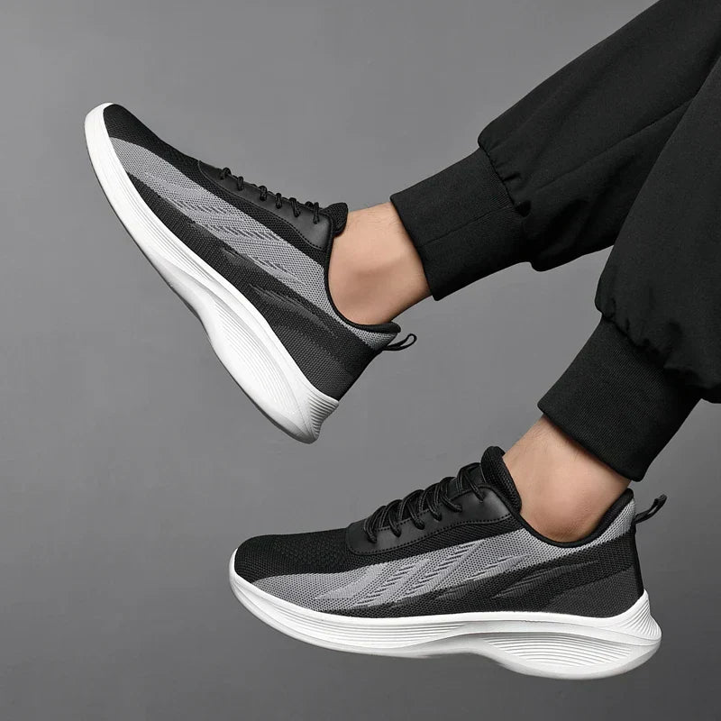 Men's Mesh Trainers Breathable-Mesh Lightweight Cushioned All-Day Comfort For Runners - Apparel & Accessories > Shoes > Sneakers from Carter Wear
