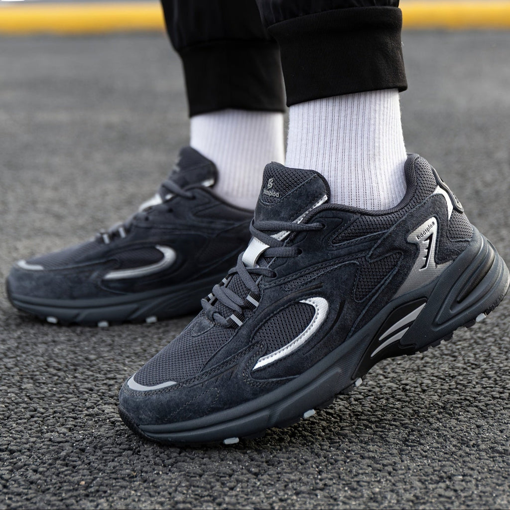 Mens Streetwear Sneakers - Lightweight Breathable All Day Comfort Cushioned Insoles - Apparel & Accessories > Shoes > Sneakers from Carter Wear