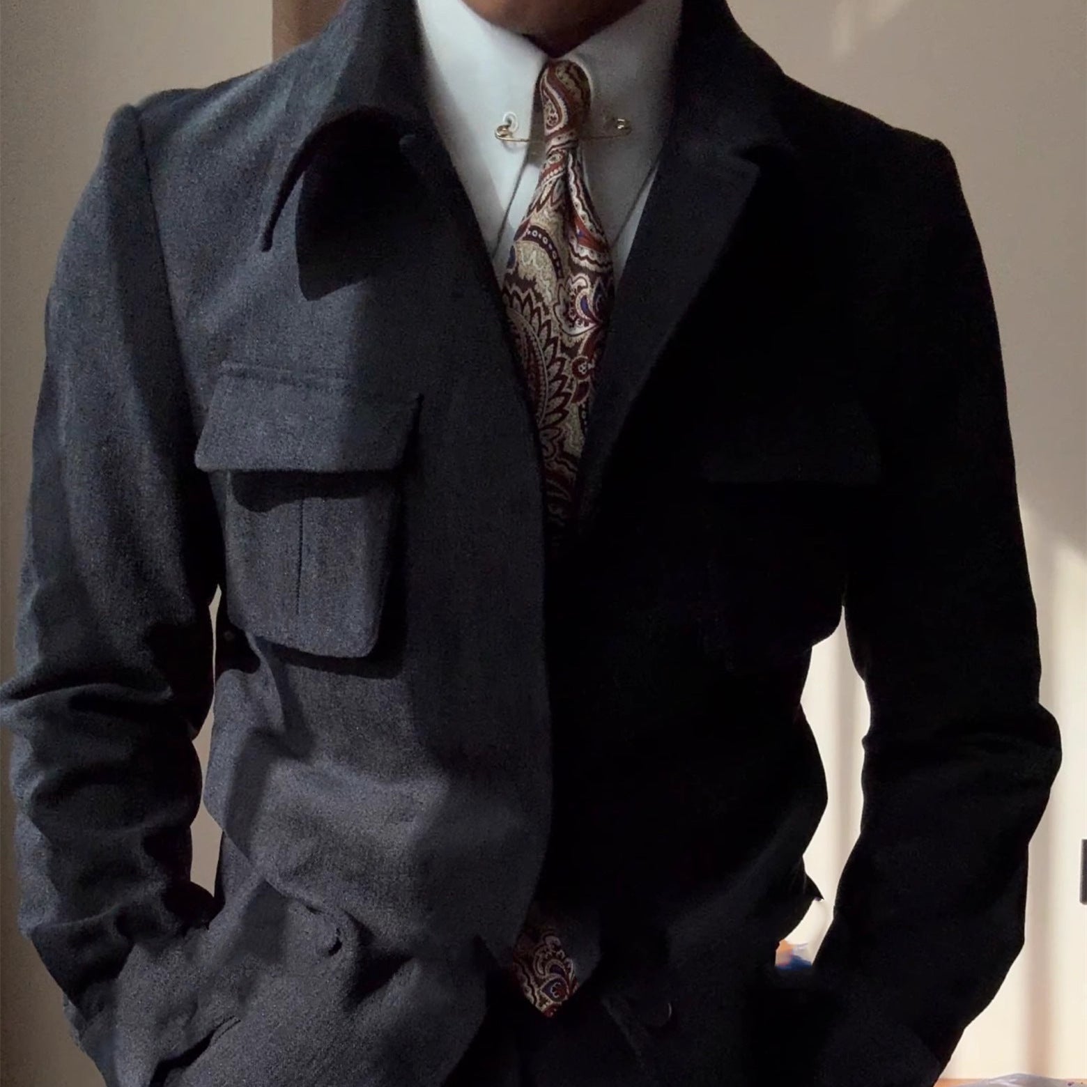 Mens Premium Superfine Woollen Fieldcraft Jacket Insulated Weatherproof Utility Overcoat - Apparel & Accessories > Clothing > Outerwear > Coats & Jackets from Carter Wear